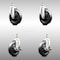 Service Caster 5 Inch 316SS Soft Rubber Wheel Swivel 12mm Threaded Stem Caster Brakes, 2PK SCC-SS316TS20S514-SRS-M1215-2-TLB-2 - alternate 2
